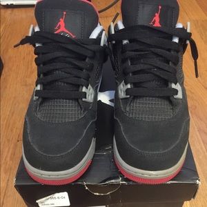 AIR JORDAN 4 RETRO BRED 4.5Y